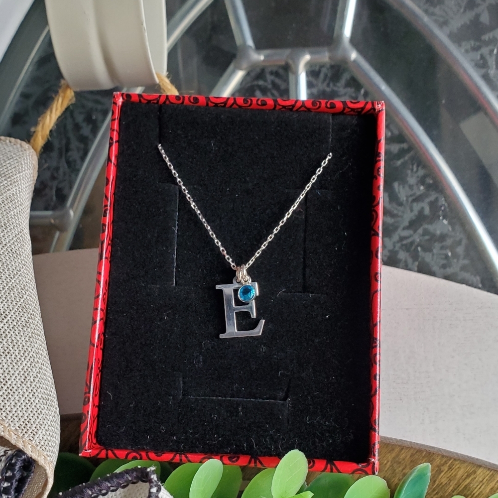 Sterling Silver Birthstone Personalized Necklace